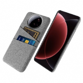 Hoesje Xiaomi 15 Ultra Stoffen Dubbele Kaarthouder