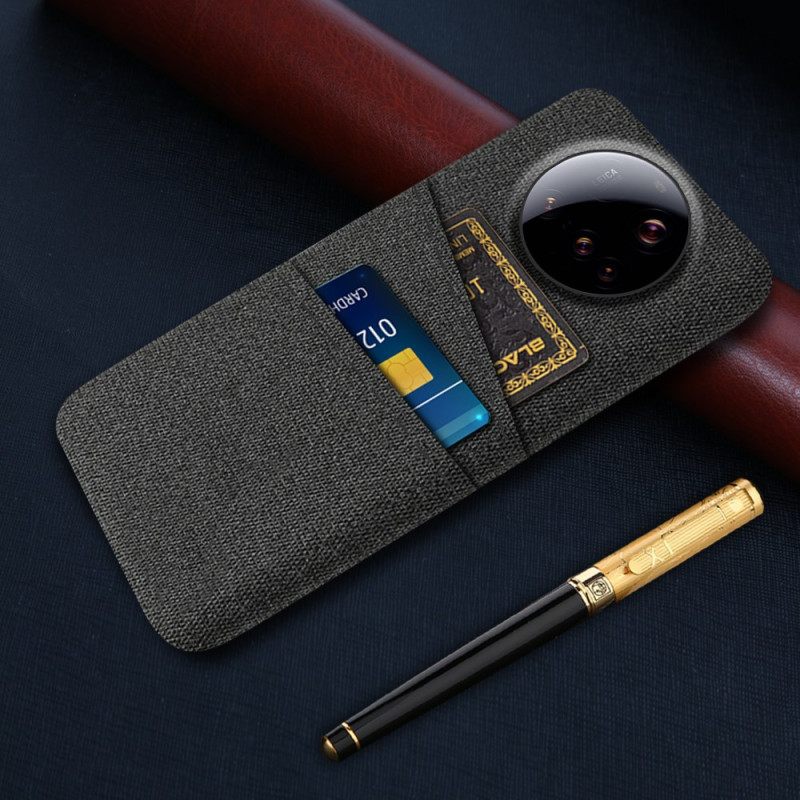 Hoesje Xiaomi 15 Ultra Stoffen Dubbele Kaarthouder