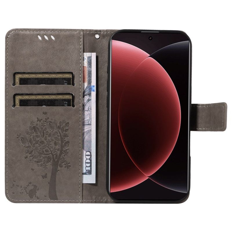 Leren Hoesje Voor Xiaomi 15 Ultra Krabpaal