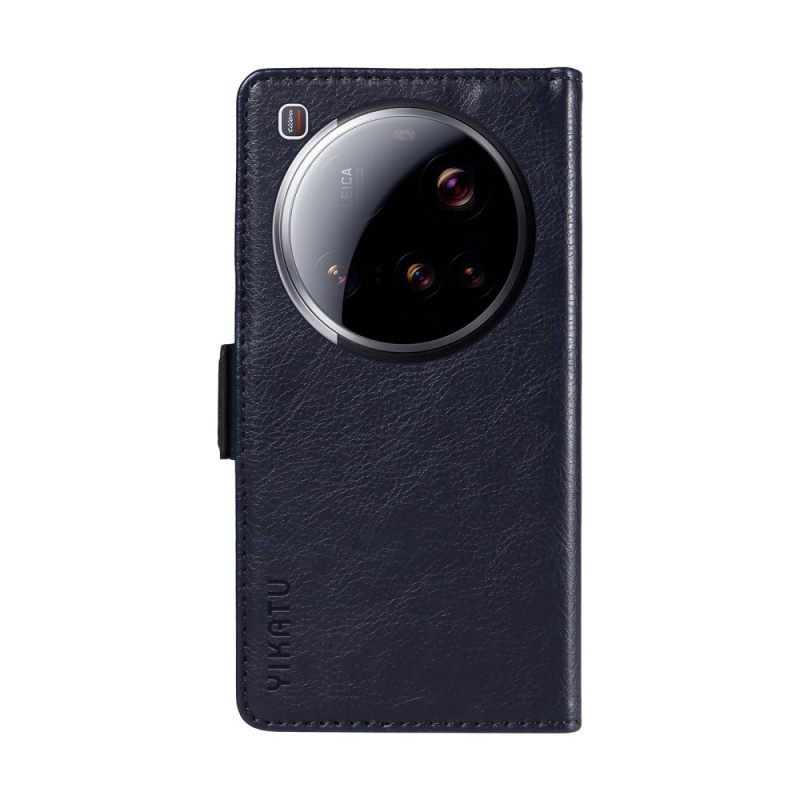 Leren Hoesje Voor Xiaomi 15 Ultra Ykatu Lychee Kunstleer