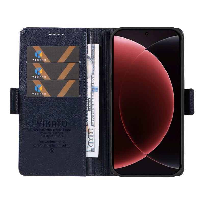 Leren Hoesje Voor Xiaomi 15 Ultra Ykatu Lychee Kunstleer