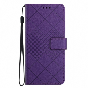 Leren Hoesje Xiaomi 15 Ultra Diamantpatroon