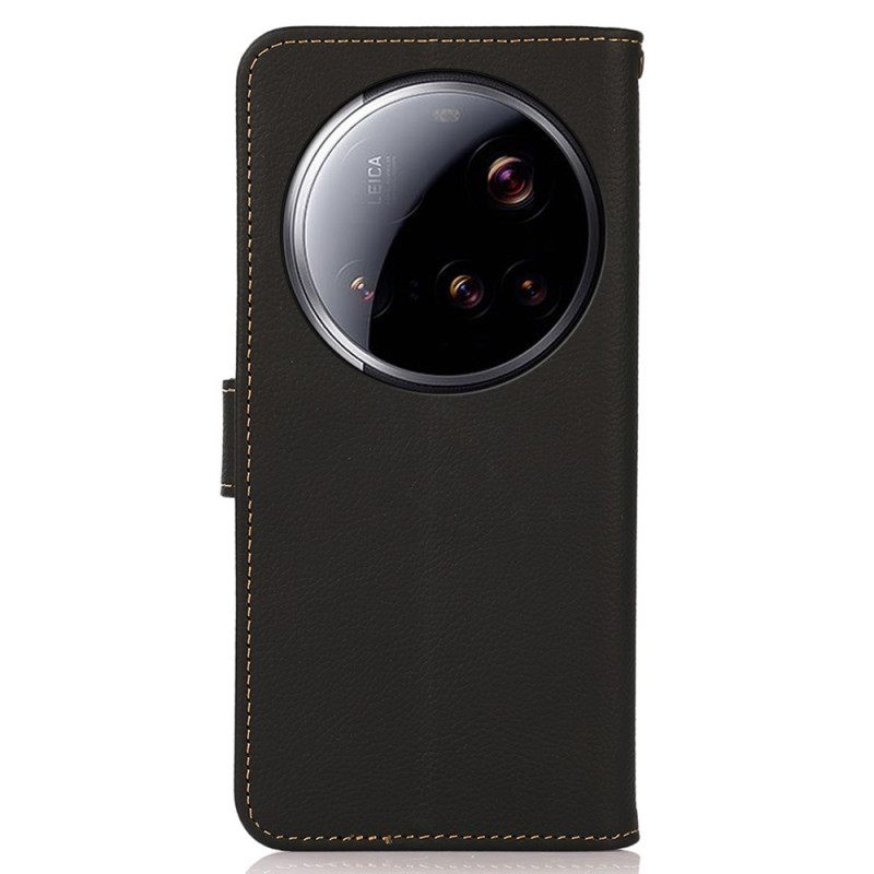 Leren Hoesje Xiaomi 15 Ultra Khazneh Klassiek Leer Bescherming Hoesje