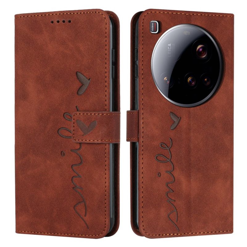 Leren Hoesje Xiaomi 15 Ultra Lachontwerp Bescherming Hoesje