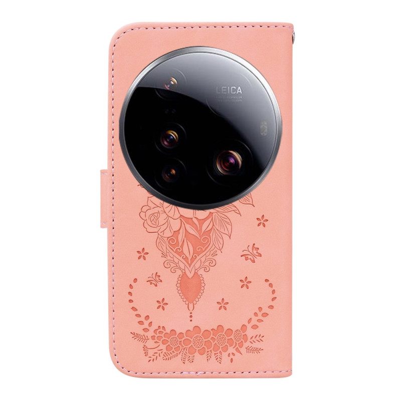 Leren Hoesje Xiaomi 15 Ultra Rozen Bescherming Hoesje