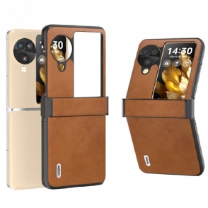 Hoesje Oppo Find N3 Flip Abeel-leer Effect Bescherming Hoesje