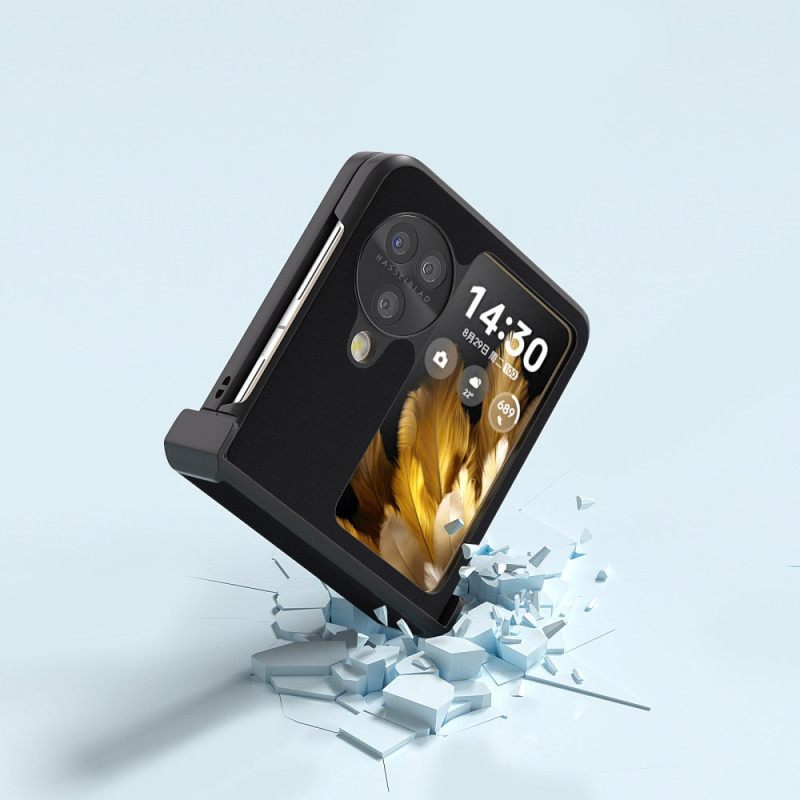 Hoesje Oppo Find N3 Flip Echt Abeel-leer