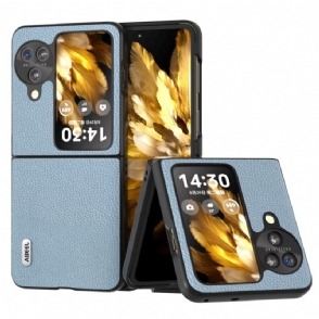 Hoesje Oppo Find N3 Flip Litchi Kunstleer Abeel