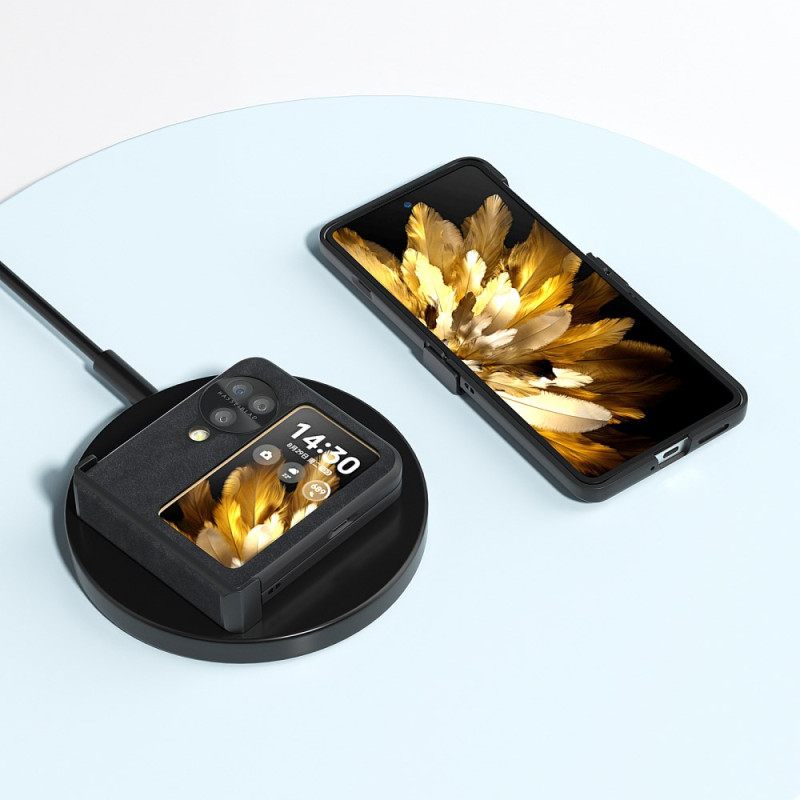 Hoesje Oppo Find N3 Flip Retro Leerstijl Abeel