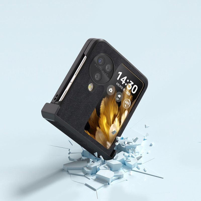 Hoesje Oppo Find N3 Flip Retro Leerstijl Abeel