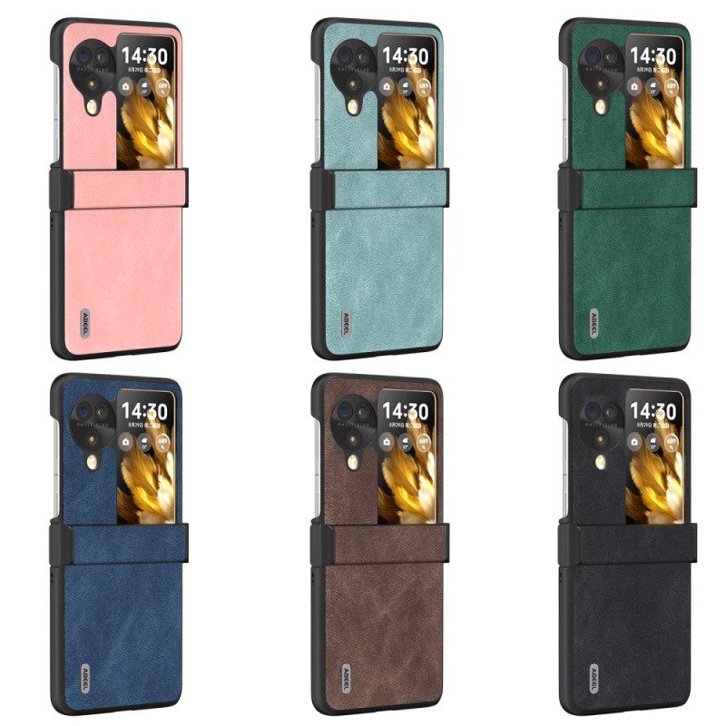 Hoesje Oppo Find N3 Flip Retro Leerstijl Abeel