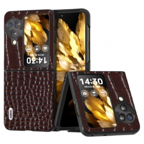 Hoesje Voor Oppo Find N3 Flip Krokodiltextuur