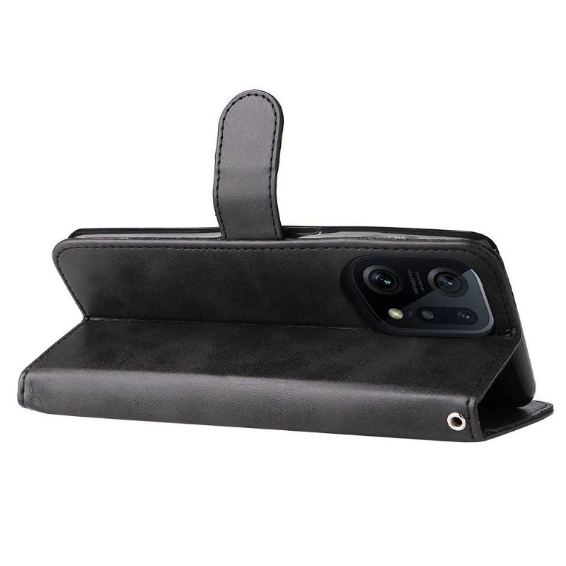 Flip Case voor Oppo Find X5 Pro Portemonnee Leren Elena Portemonnee