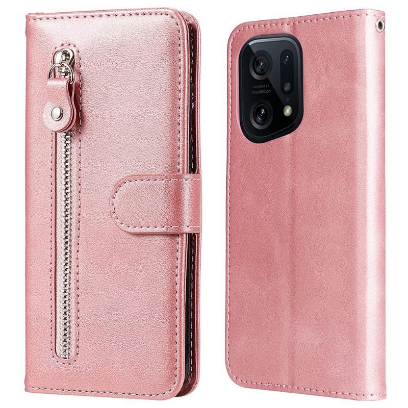 Flip Case voor Oppo Find X5 Pro Portemonnee Leren Elena Portemonnee