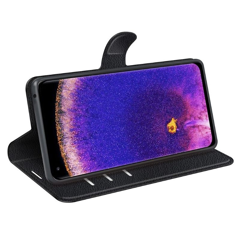 Folio-hoesje voor Oppo Find X5 Pro Anti-fall Portemonnee Leren Leerstijl