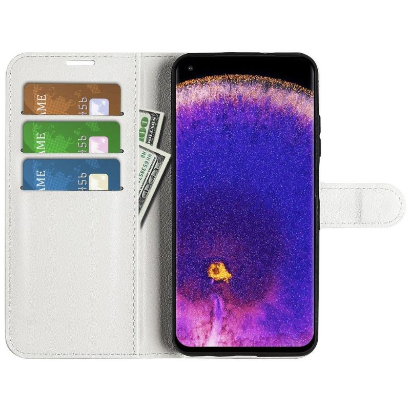 Folio-hoesje voor Oppo Find X5 Pro Anti-fall Portemonnee Leren Leerstijl
