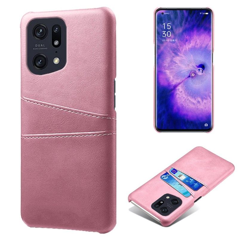 Hoesje voor Oppo Find X5 Pro Anti-fall Kaarthouder Melodie