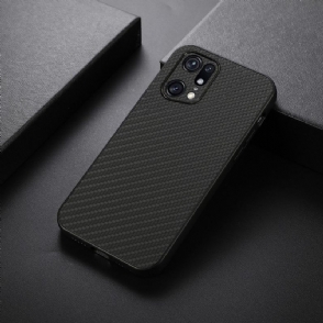 Hoesje voor Oppo Find X5 Pro Koolstofvezelstijl