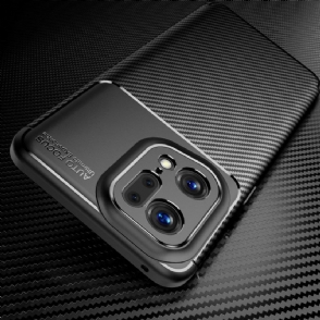 Hoesje voor Oppo Find X5 Pro Koolstofvezelstijl
