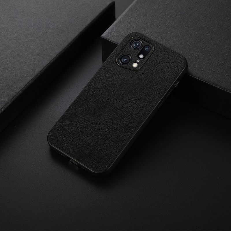 Hoesje voor Oppo Find X5 Pro Retro Lederlook