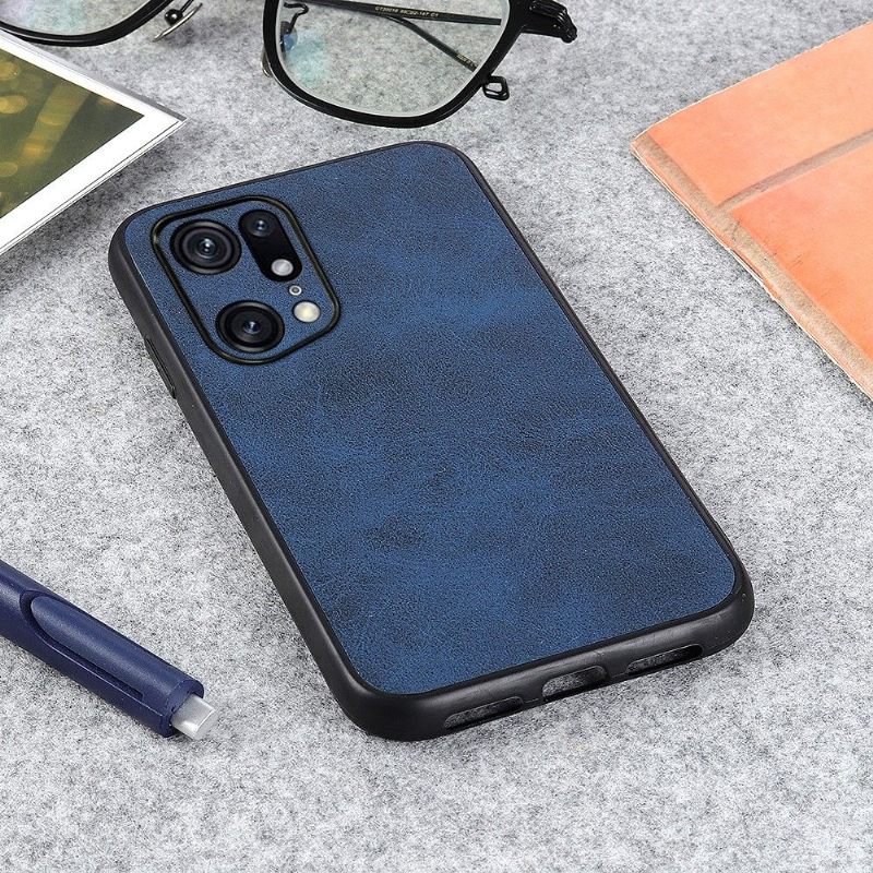 Hoesje voor Oppo Find X5 Pro Vintage Kunstleer Jazz