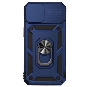 Hoesje voor iPhone 15 Steunring En Lensbeschermer
