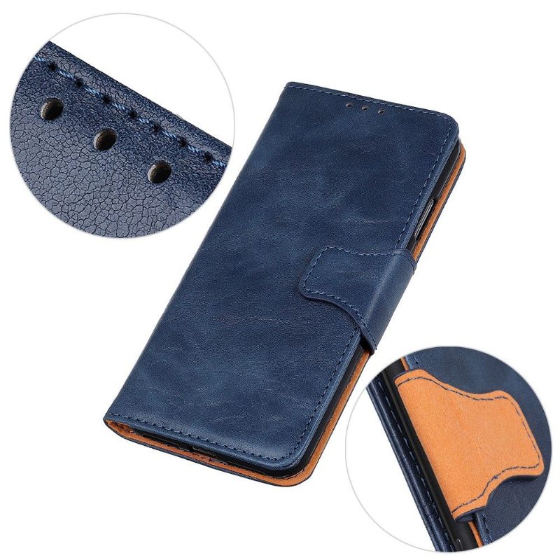 Cover voor Motorola Edge 20 Lite Edouard Kunstleer
