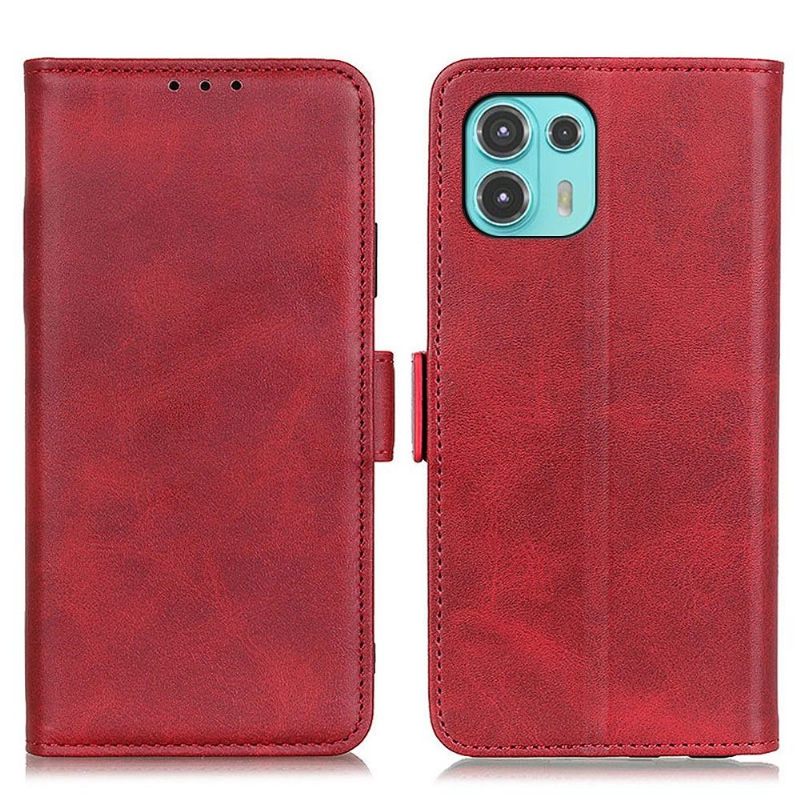 Cover voor Motorola Edge 20 Lite Portemonnee Leren Mat Kunstleer