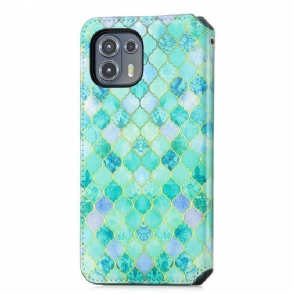 Flip Case voor Motorola Edge 20 Lite Arabesk Patroon