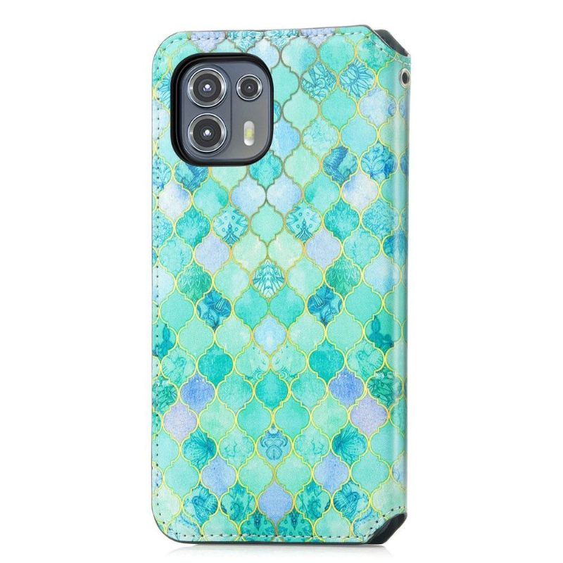 Flip Case voor Motorola Edge 20 Lite Arabesk Patroon
