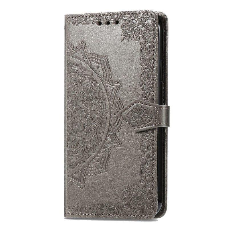 Flip Case voor Motorola Edge 20 Lite Mandala-reliëf In Kunstleer