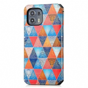 Folio-hoesje voor Motorola Edge 20 Lite Anti-fall Geometrische Mandala