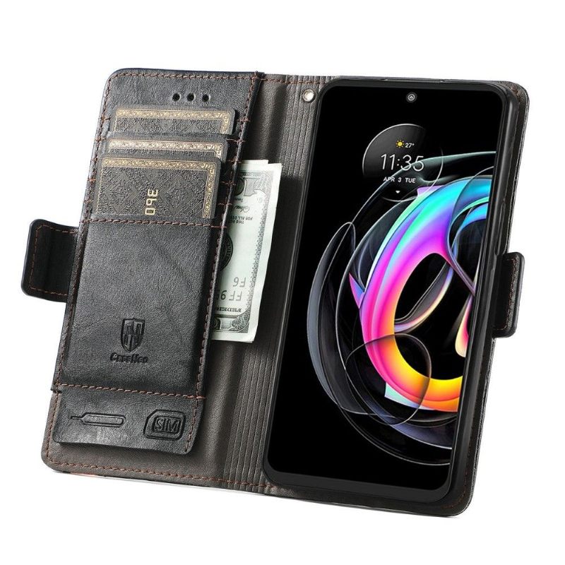 Folio-hoesje voor Motorola Edge 20 Lite Anti-fall Zakelijk Omdraaien