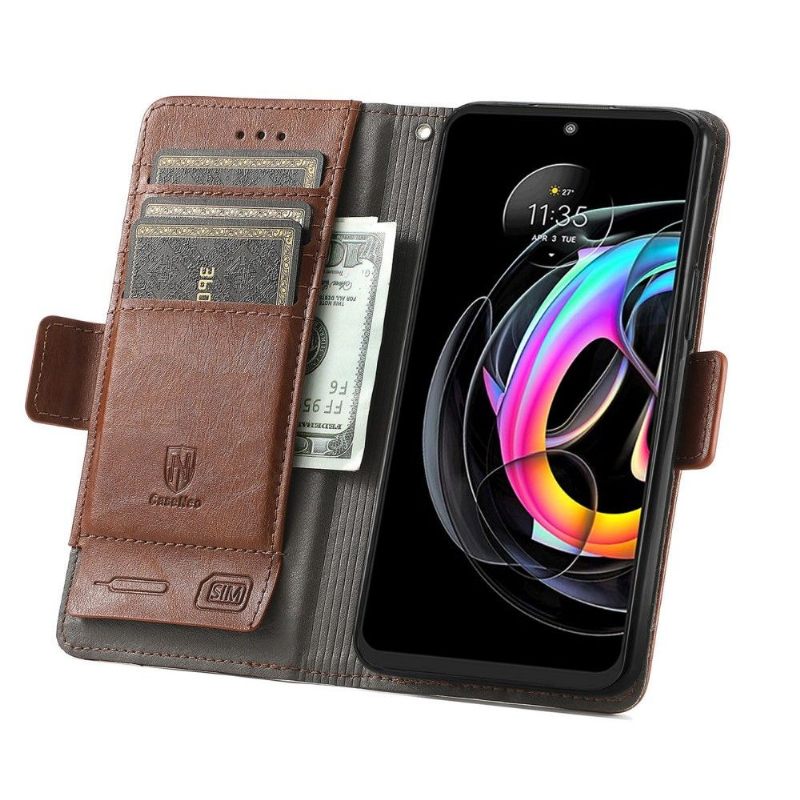 Folio-hoesje voor Motorola Edge 20 Lite Anti-fall Zakelijk Omdraaien