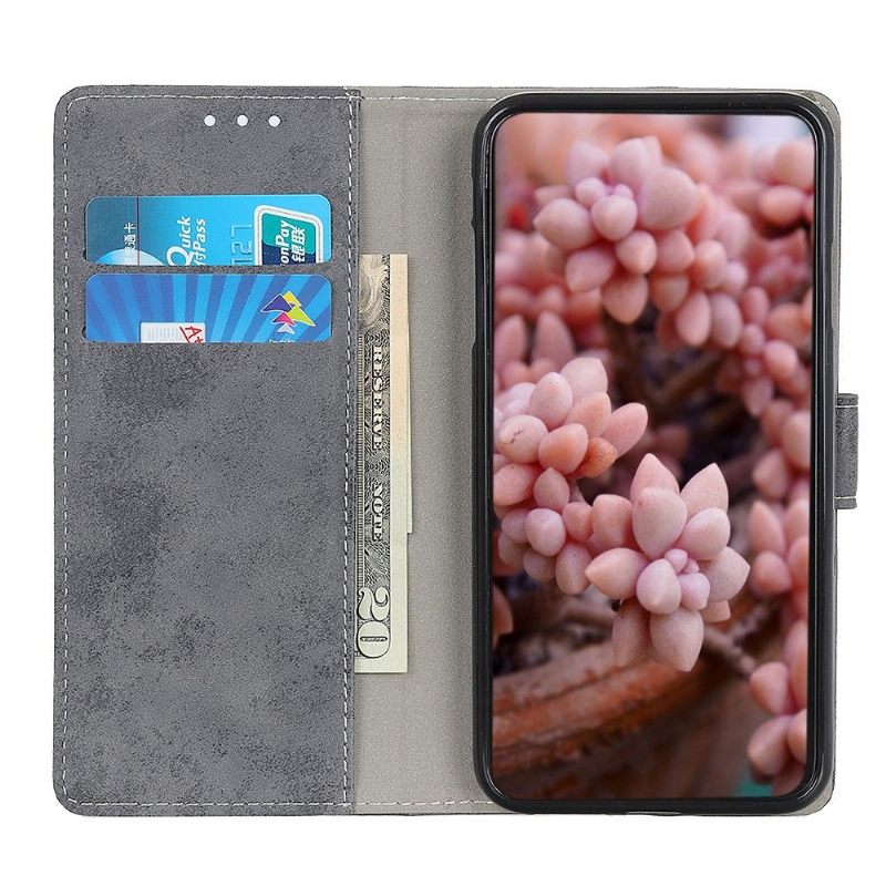 Folio-hoesje voor Motorola Edge 20 Lite Cyrius Kunstleer Vintage
