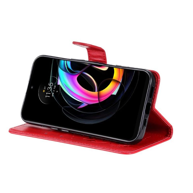 Folio-hoesje voor Motorola Edge 20 Lite Kattenillustratie