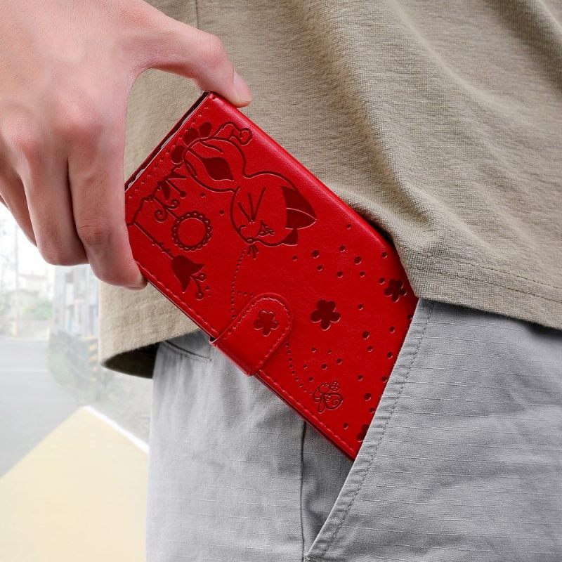 Folio-hoesje voor Motorola Edge 20 Lite Kattenillustratie
