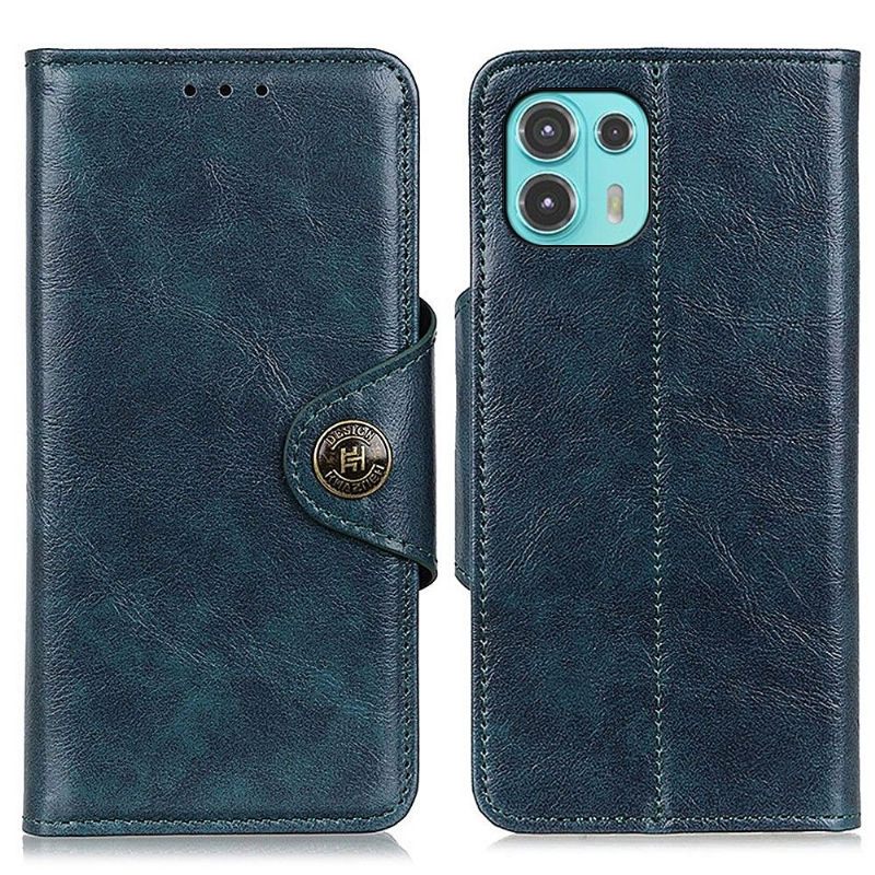 Folio-hoesje voor Motorola Edge 20 Lite Khazneh-ontwerp Essentieel