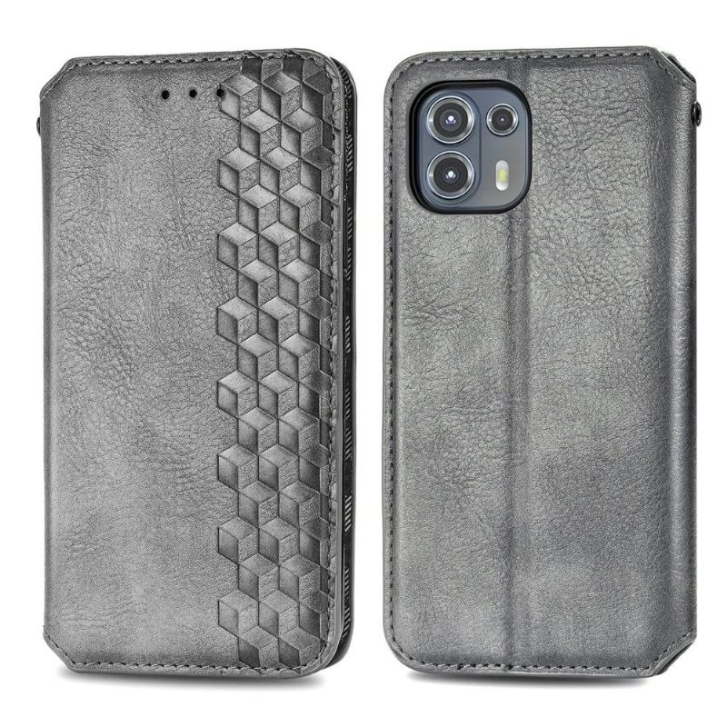 Folio-hoesje voor Motorola Edge 20 Lite Kub Design-kaarthouder