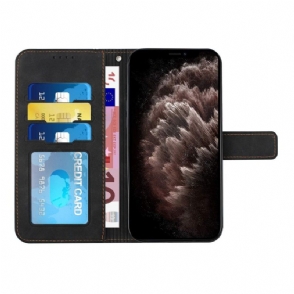 Folio-hoesje voor Motorola Edge 20 Lite Lachlijnen