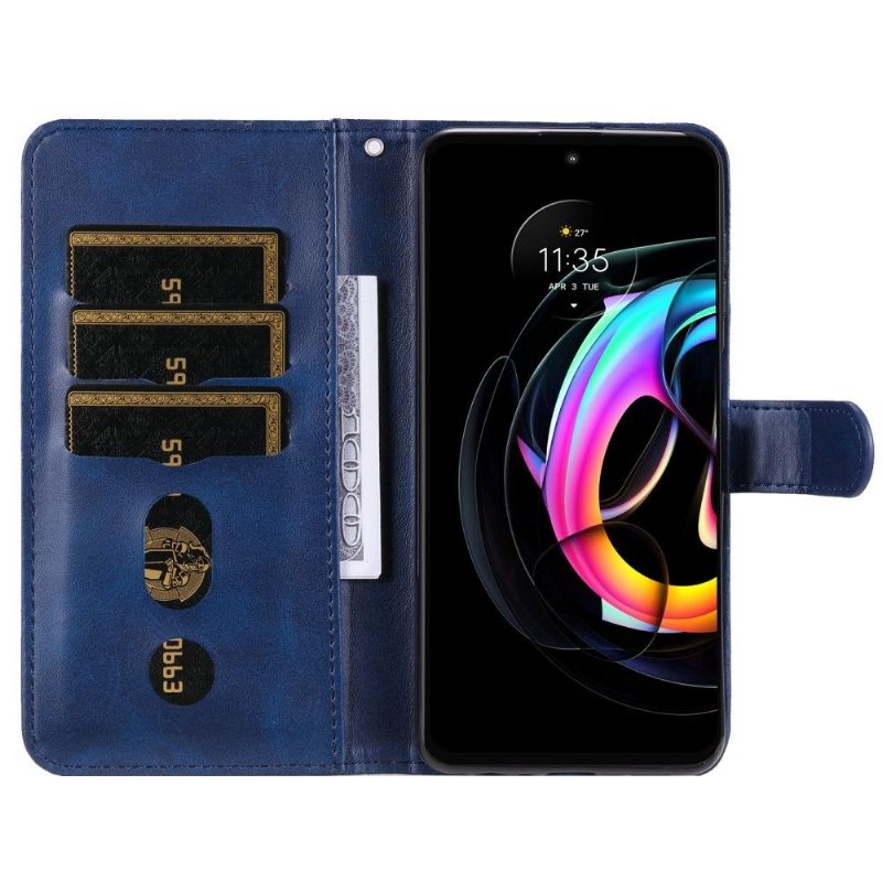 Folio-hoesje voor Motorola Edge 20 Lite Portemonnee Leren Elena Portemonnee