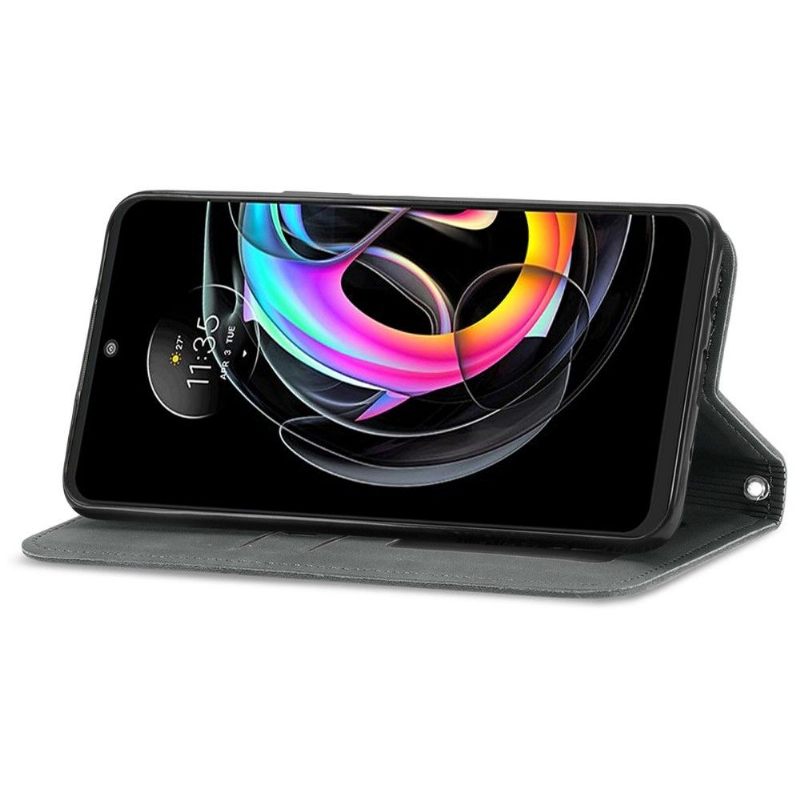 Folio-hoesje voor Motorola Edge 20 Lite Zakelijk Retro
