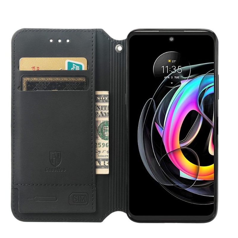 Leren Hoesje voor Motorola Edge 20 Lite Iriserende Wolk