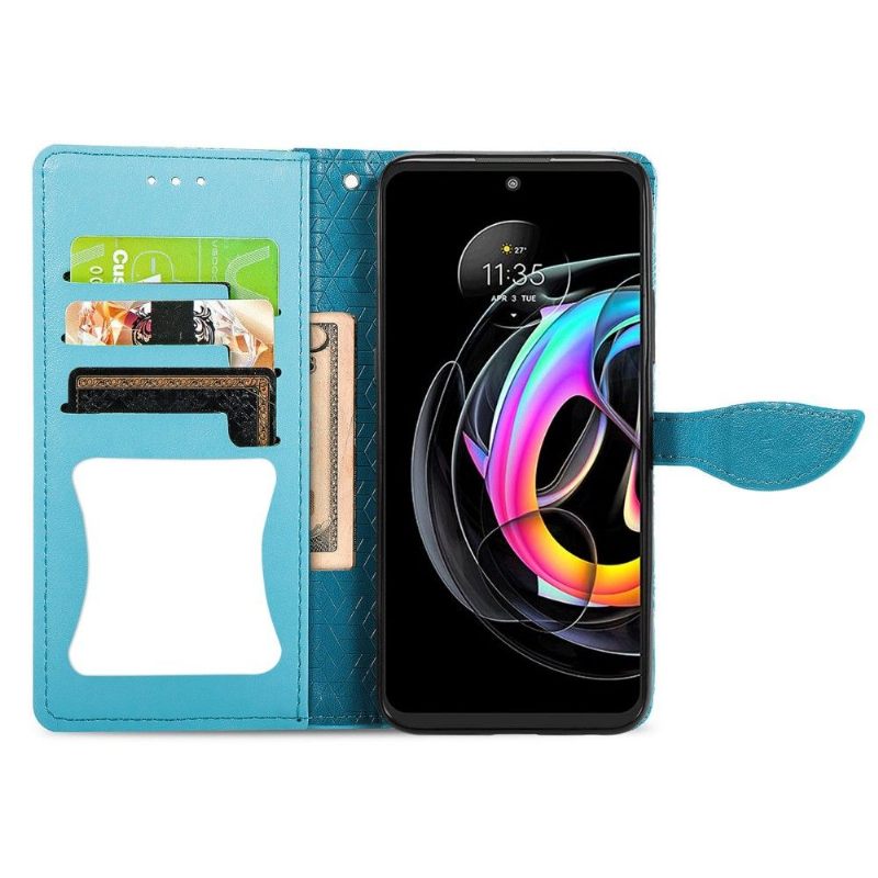 Leren Hoesje voor Motorola Edge 20 Lite Mandalablad