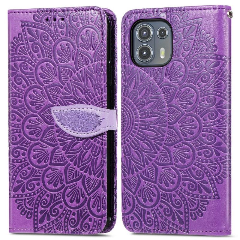 Leren Hoesje voor Motorola Edge 20 Lite Mandalablad