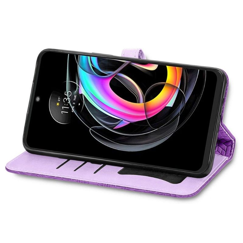 Leren Hoesje voor Motorola Edge 20 Lite Mandalablad
