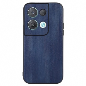 Hoesje voor Oppo Reno 8 Getextureerd Kunstleer