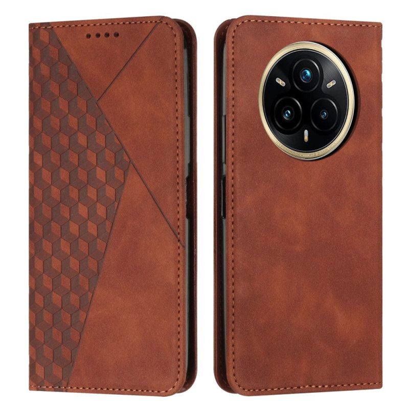 Folio-hoesje Realme 14 Pro Plus 5g Diamanten Met Suède-effect Bescherming Hoesje