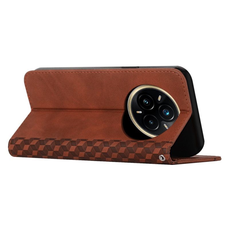 Folio-hoesje Realme 14 Pro Plus 5g Diamanten Met Suède-effect Bescherming Hoesje