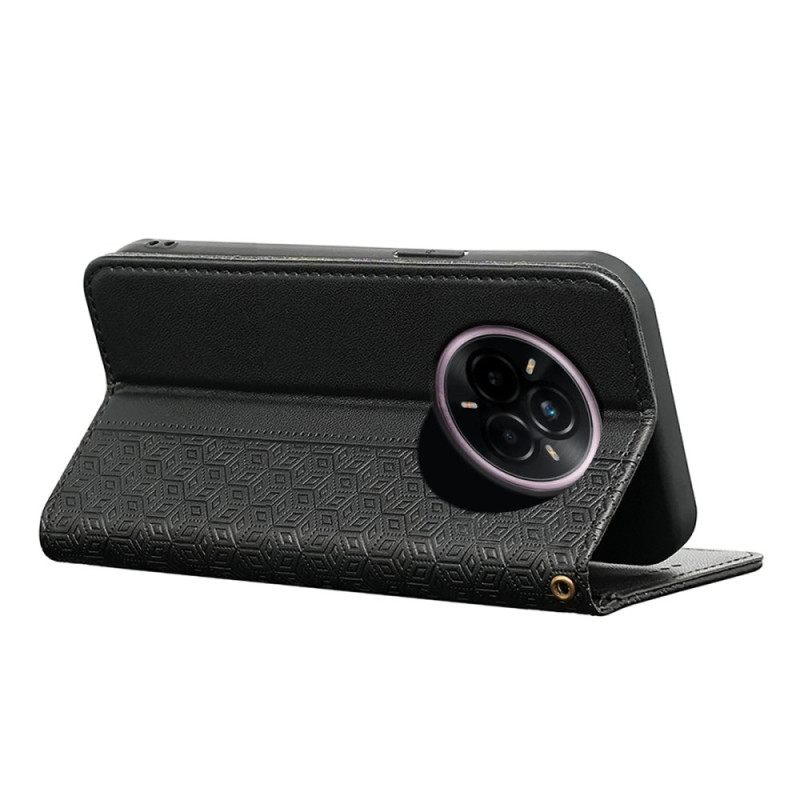 Folio-hoesje Realme 14 Pro Plus 5g Geruite Band